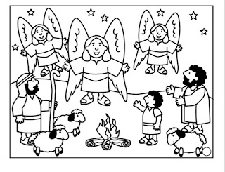 Christmas Shepherds Coloring Pages 320x245 Christmas Shepherds Coloring Pages