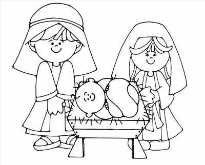 400x322 Jesus Nativity Coloring Pages Angel Gabriel Announcing The Birth