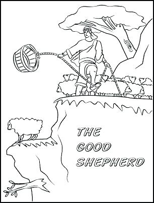 306x403 Jesus The Good Shepherd Coloring Pages As Well As The Good