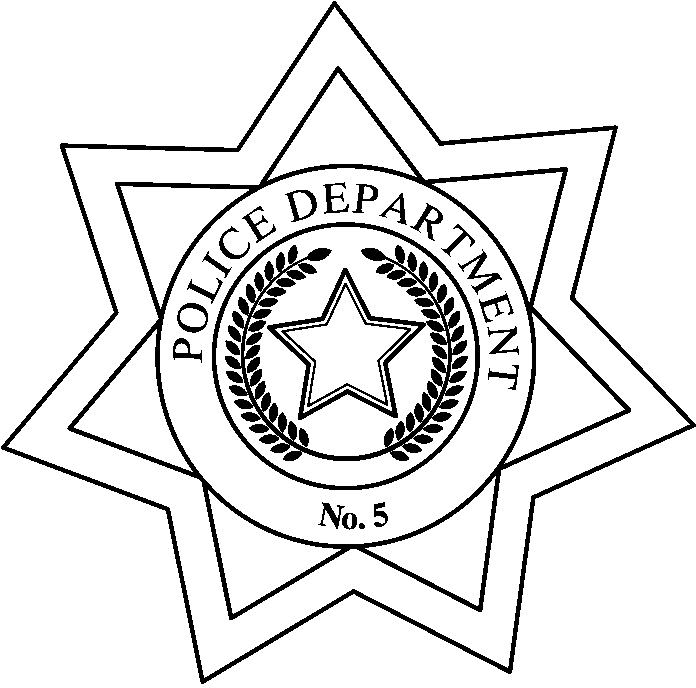 696x688 Police Badge Coloring Page Police Badge Police Officer Badge