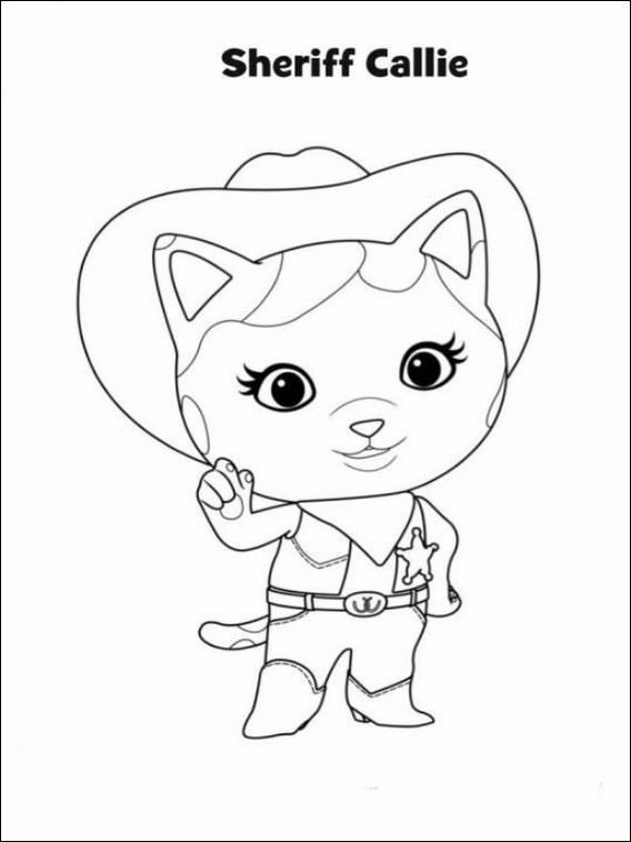 568x758 Desenhos Para Colorir E Pintar Para Xerife Callie 3