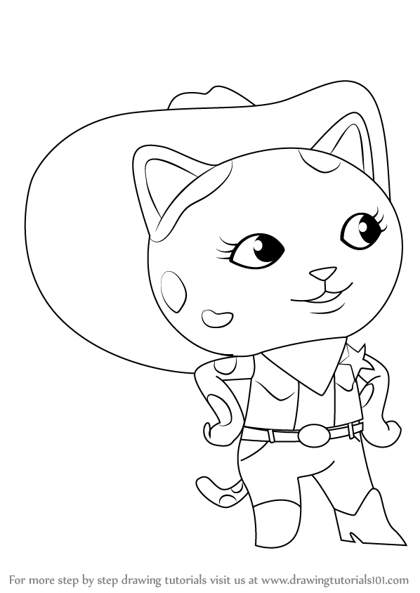 598x844 Learn How To Draw Sheriff Callie From Sheriff Callie's Wild West