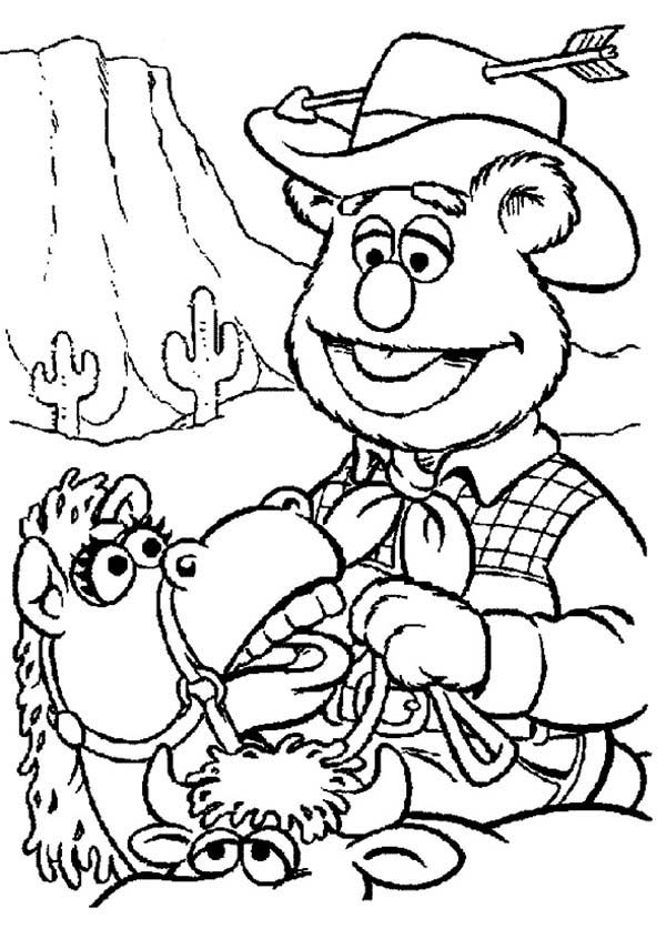 600x837 Clever Design Wild West Coloring Pages For Kids With The Cowboy