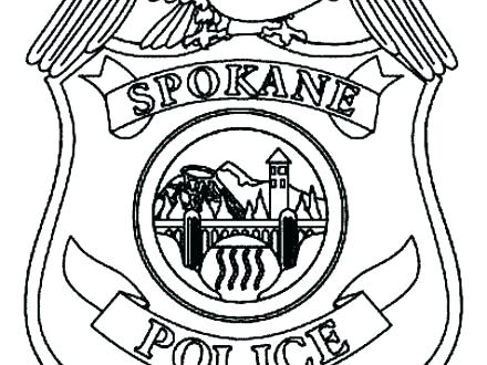 440x330 Police Badge Coloring Page Police Badge Coloring Page Policeman