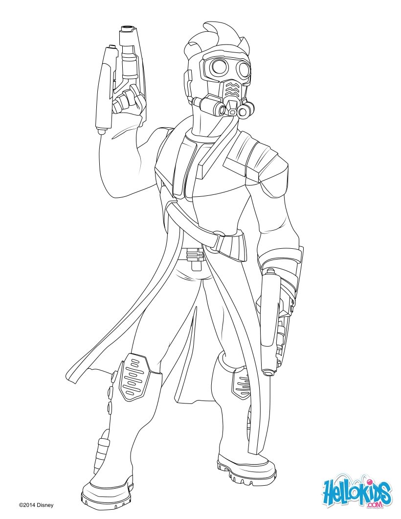 820x1060 Star Lord Guardians Of The Galaxy Coloring Pages