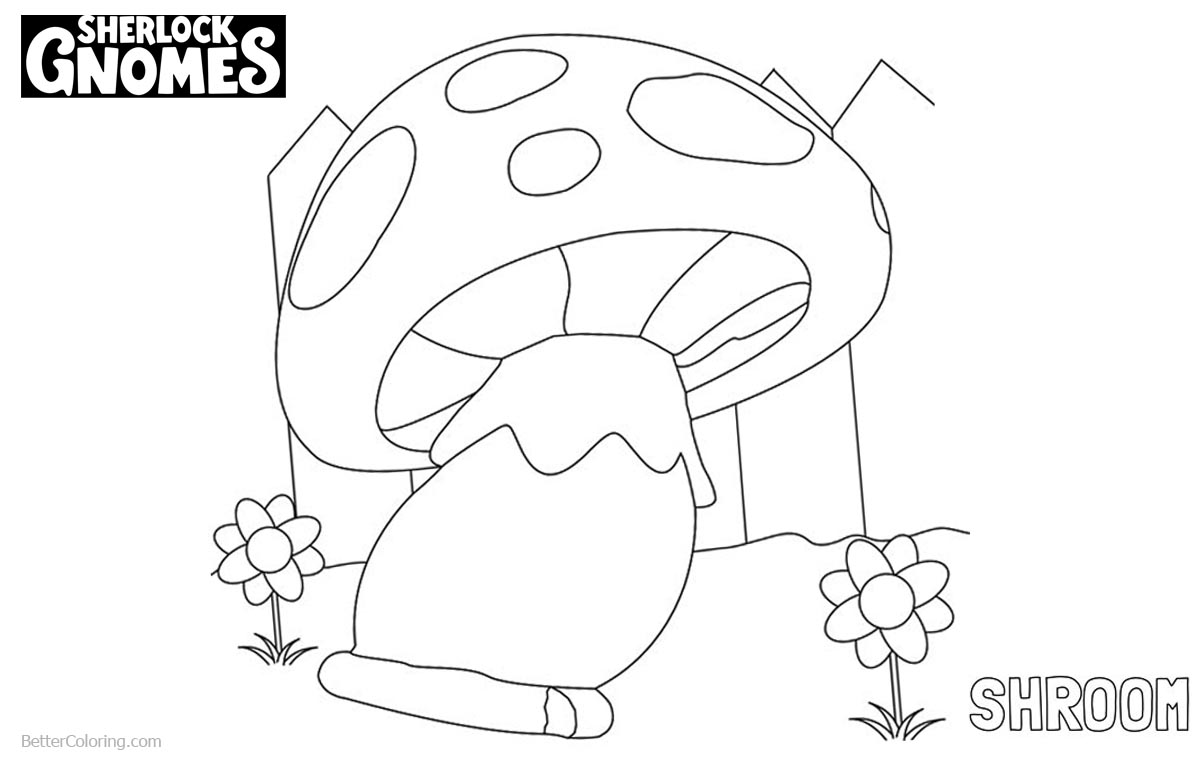 1200x760 Sherlock Gnomes Coloring Pages Shroom