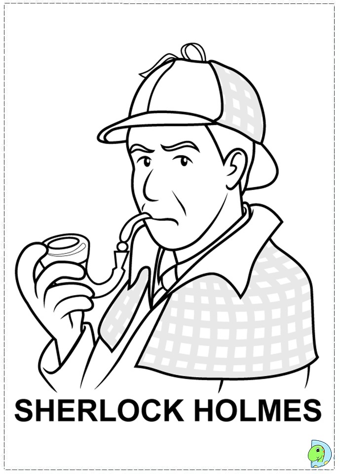 691x960 Sherlock Holmes Coloring Pages