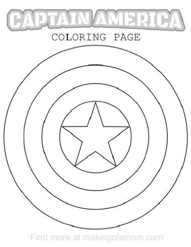 380x490 Captain America Coloring Pages Y Videojuegos