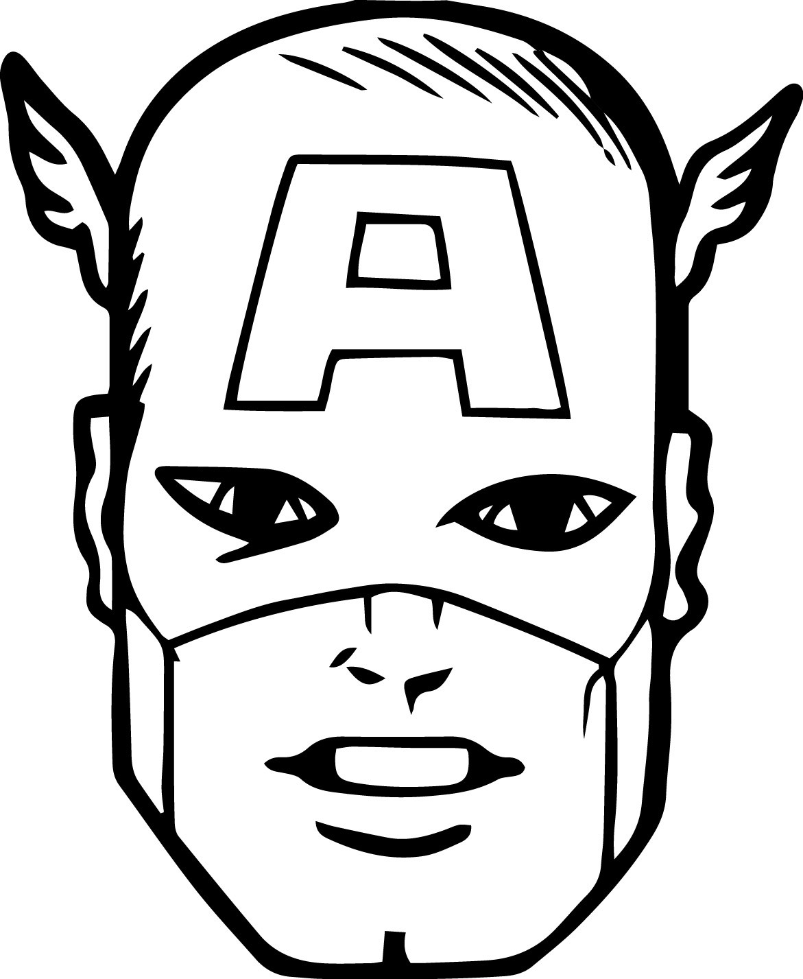 1171x1427 Captain Americale Coloring Page Colouring Pages Shield Free