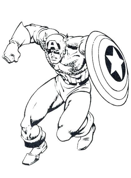 421x574 Coloring Pictures Of Captain America Captain Coloring Page Captain