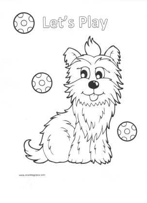 Kids Puppy Coloring Pages 303x420 Kids Puppy Coloring Pages