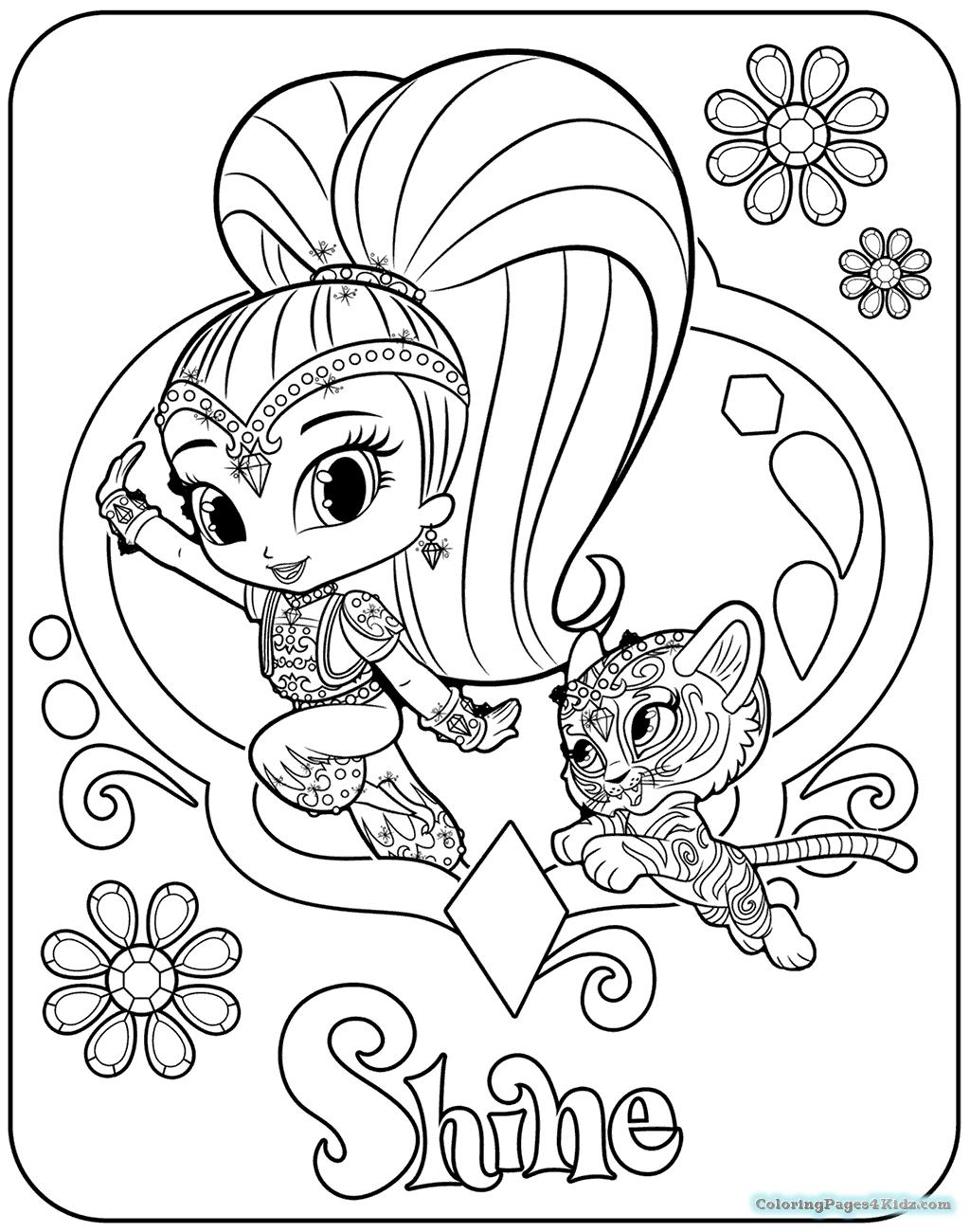 1024x1300 Shimmer And Shine Halloween Coloring Pages 107 Coloring Pages