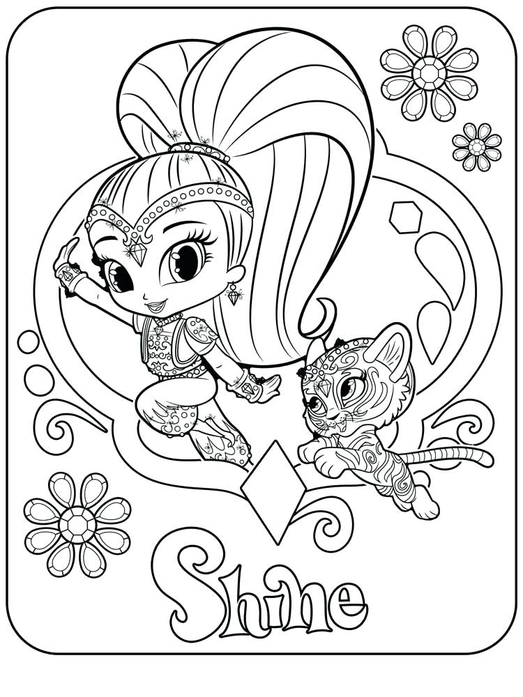750x1000 Shimmer And Shine Printable Coloring Pages