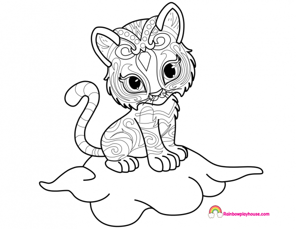 595x460 Nahal Shimmer And Shine Coloring Page