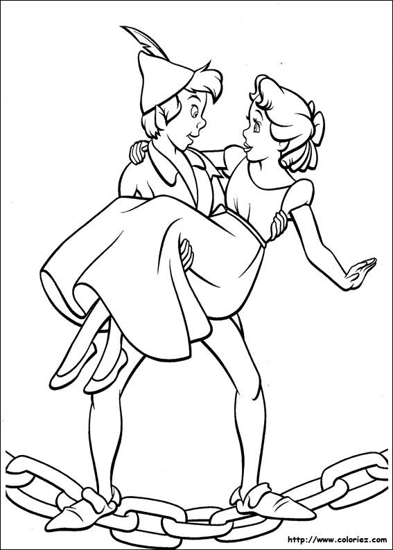 567x794 Coloriage Peter Pan