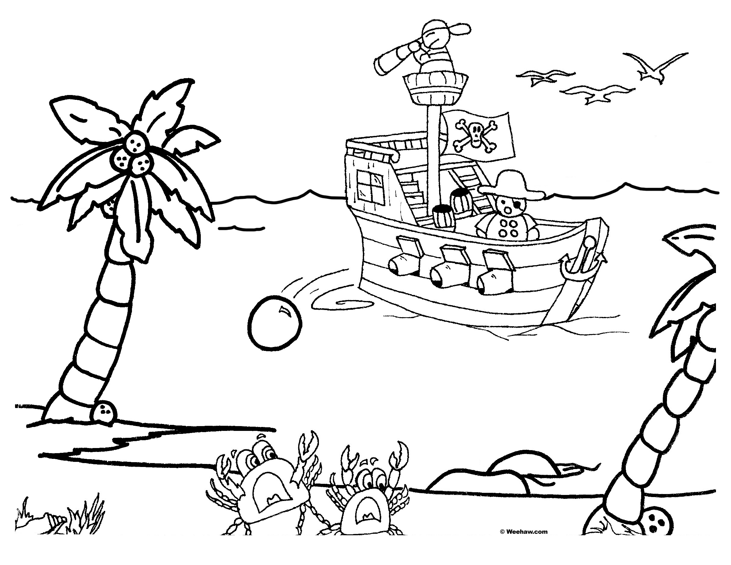 Pirate Ship Coloring Pages Kids Ships Free Credit Pirate 2432x1879 Pirate Ship Coloring Pages Kids Ships Free Credit Pirate