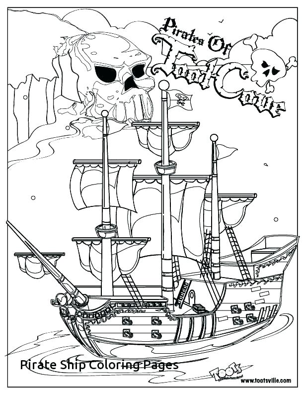 Pirate Ship Coloring Page 612x790 Pirate Ship Coloring Page