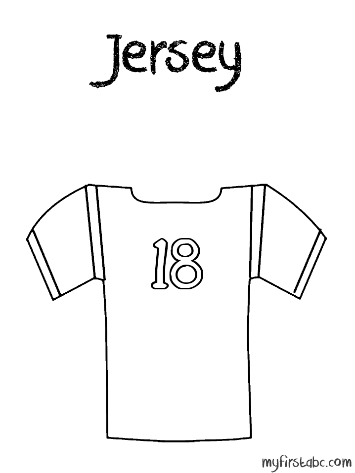 718x958 Jersey Coloring Page