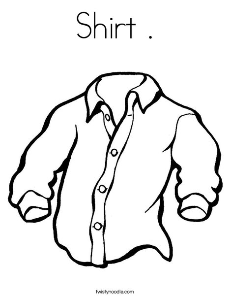 468x605 Shirt Coloring Page
