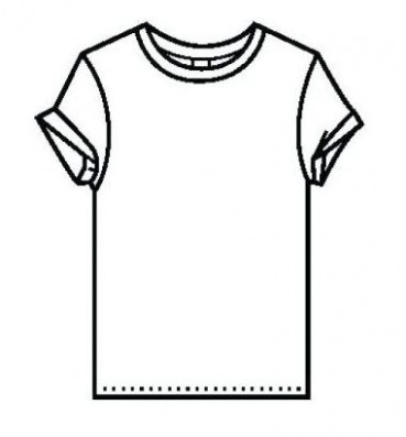 369x397 Coloring Page T Shirt