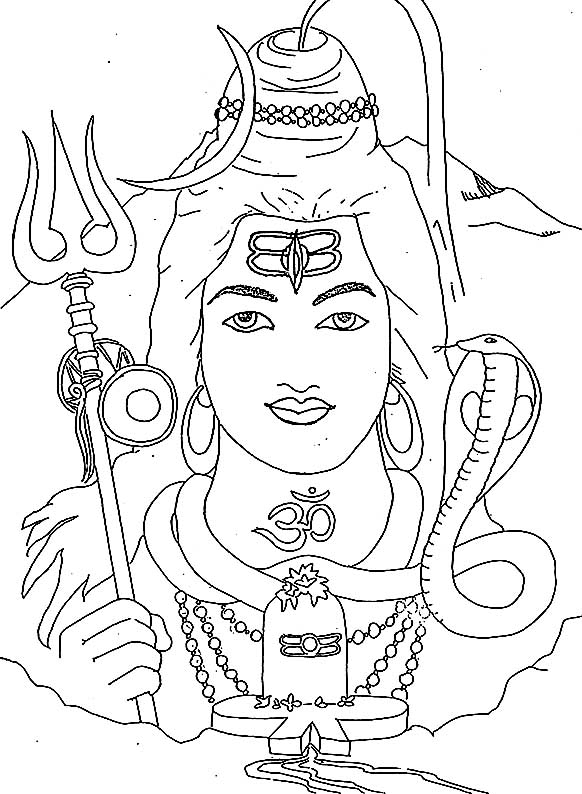 582x794 Shiva Coloring Pages To Print Dazzling Design Shiva Coloring Page