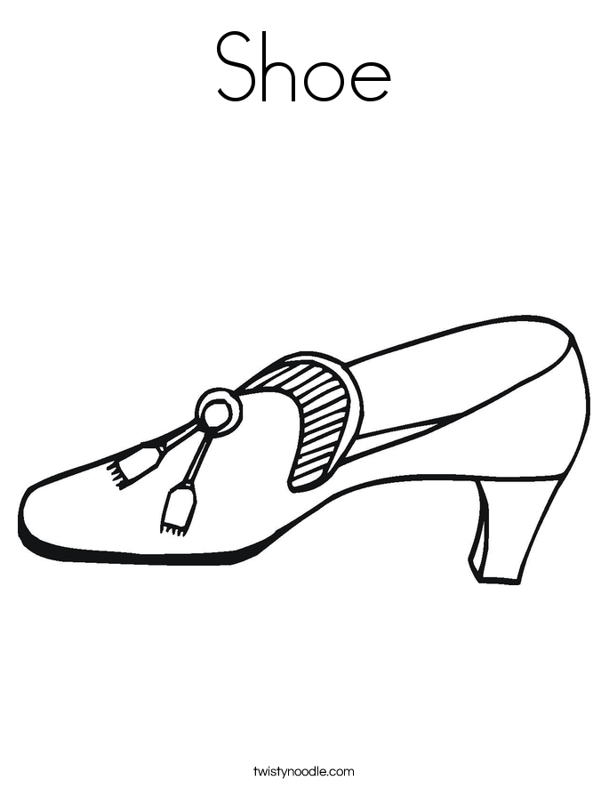 685x886 High Heels Coloring Page