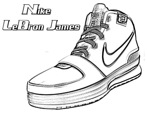 600x464 Cool Ideas Lebron James Coloring Pages Of 11 Shoes Printable