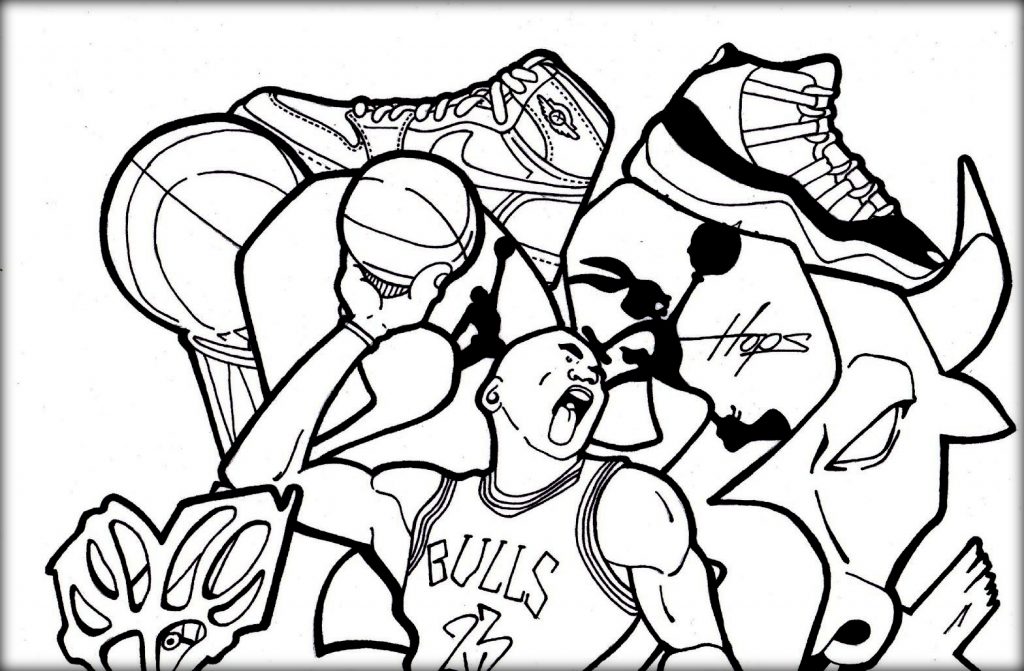 1024x671 Basketball Jordan Shoe Coloring Pages Now Color Own Shoe
