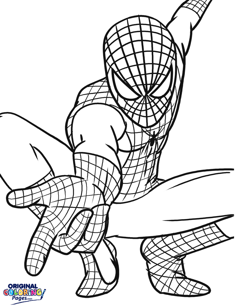 Spiderman Shooting Web Coloring Page Coloring Pages Original 815x1056 Spiderman Shooting Web Coloring Page Coloring Pages Original