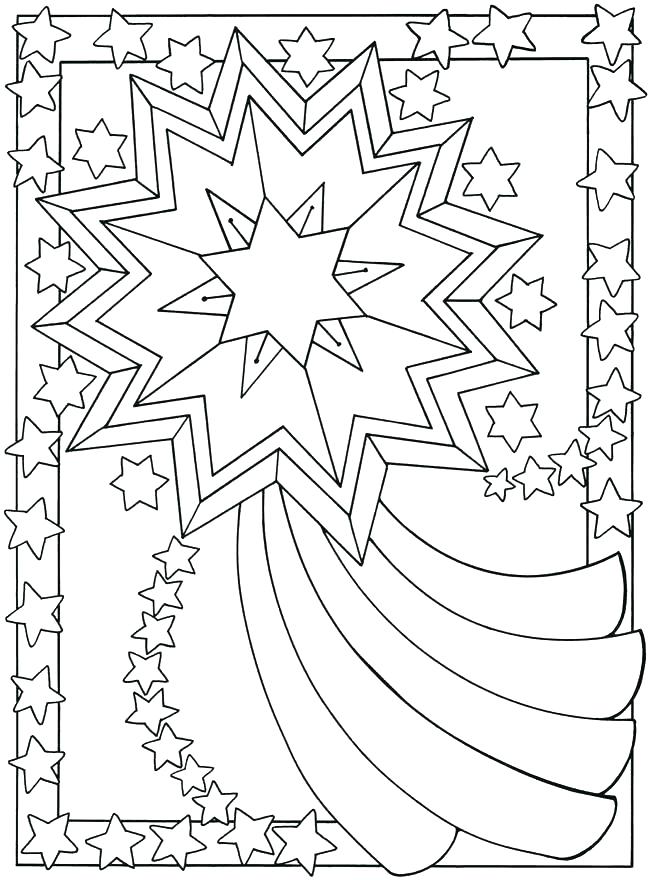 Star Coloring Pages Free Coloring Free Printable Shooting Stars 650x880 Star Coloring Pages Free Coloring Free Printable Shooting Stars