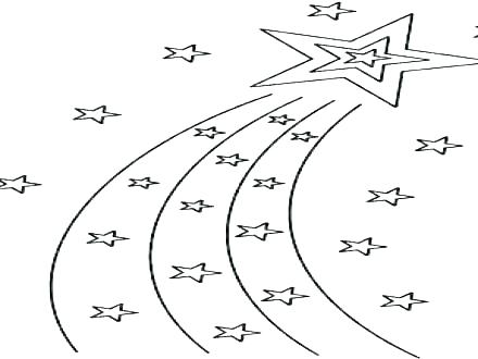 Shooting Star Coloring Page 440x330 Shooting Star Coloring Page