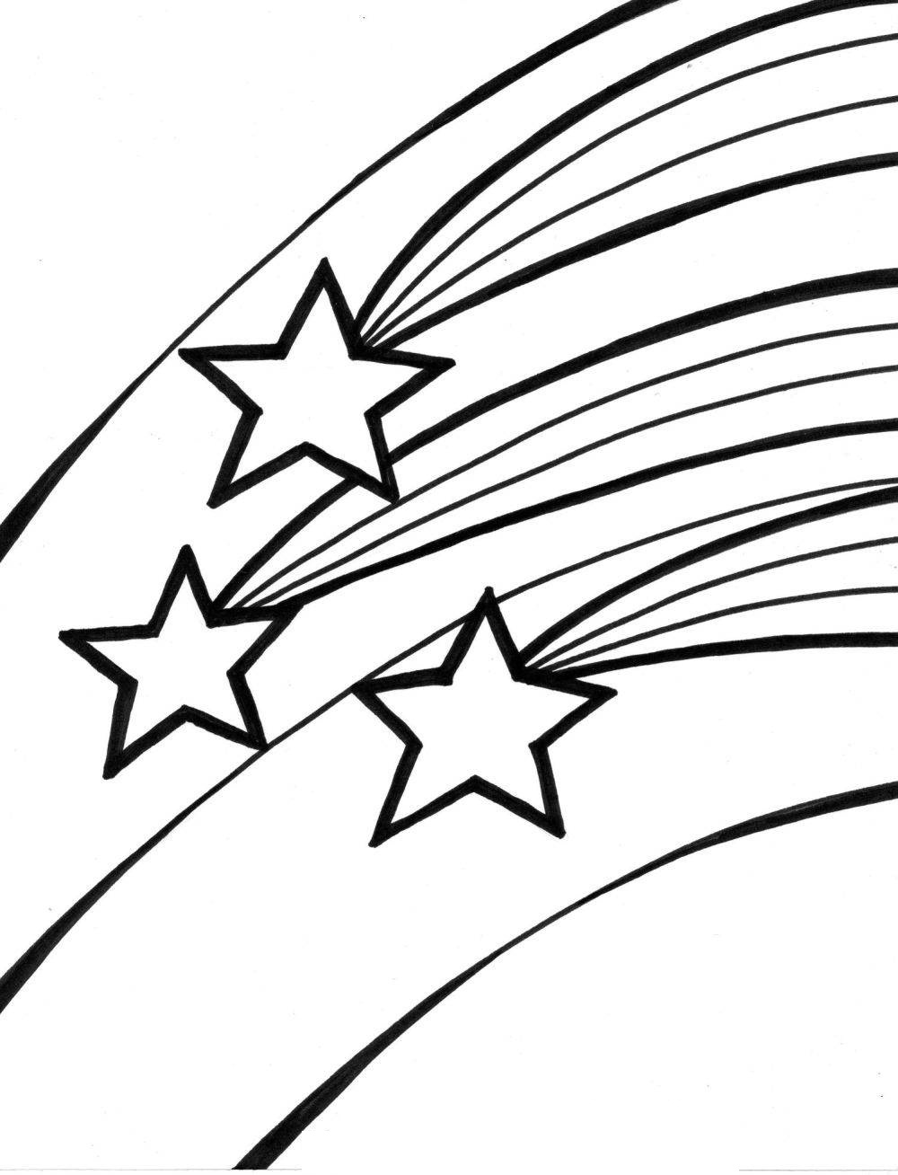 Shooting Star Coloring Pages For Kids 1000x1308 Shooting Star Coloring Pages For Kids