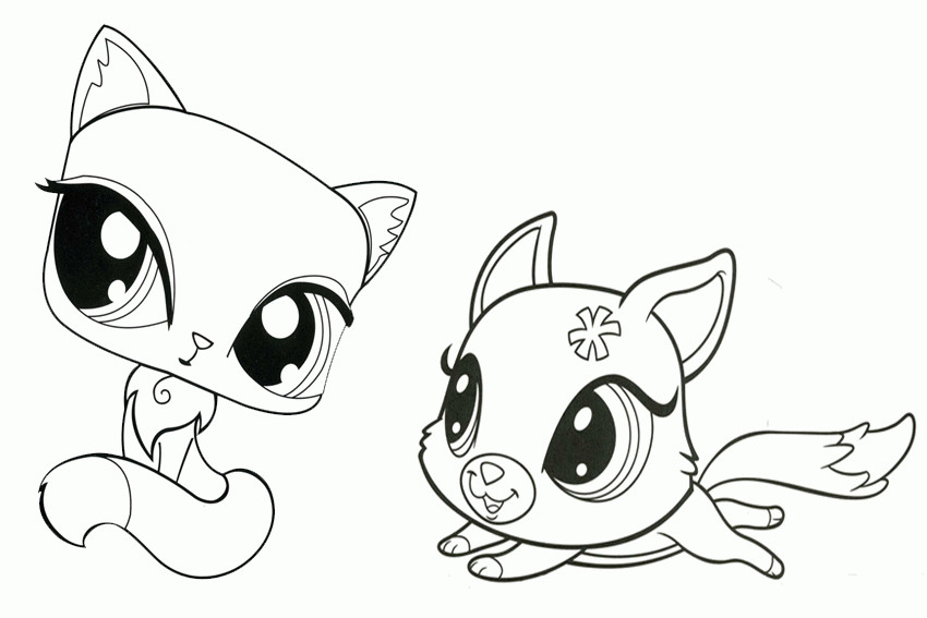 850x567 Lovely Littlest Pet Shop Coloring Page 13 With Additional Coloring