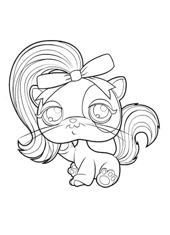 580x800 What Darling Hair! Coloring Page Littlest Pet Shop Kids N Fun Http