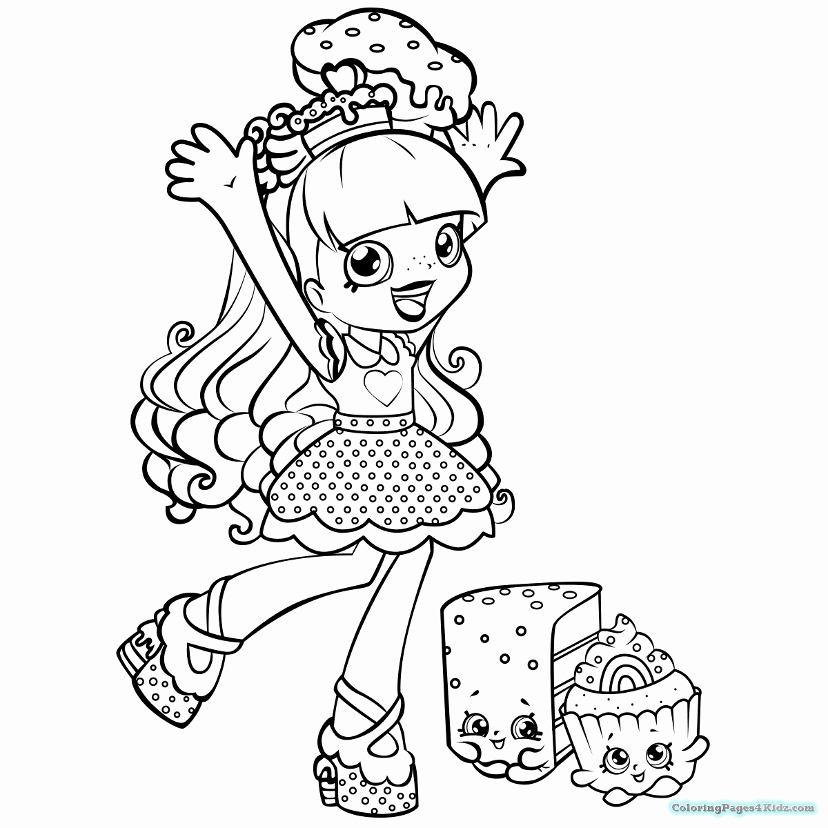Shopkins Characters Coloring Pages at GetColorings.com | Free printable ...