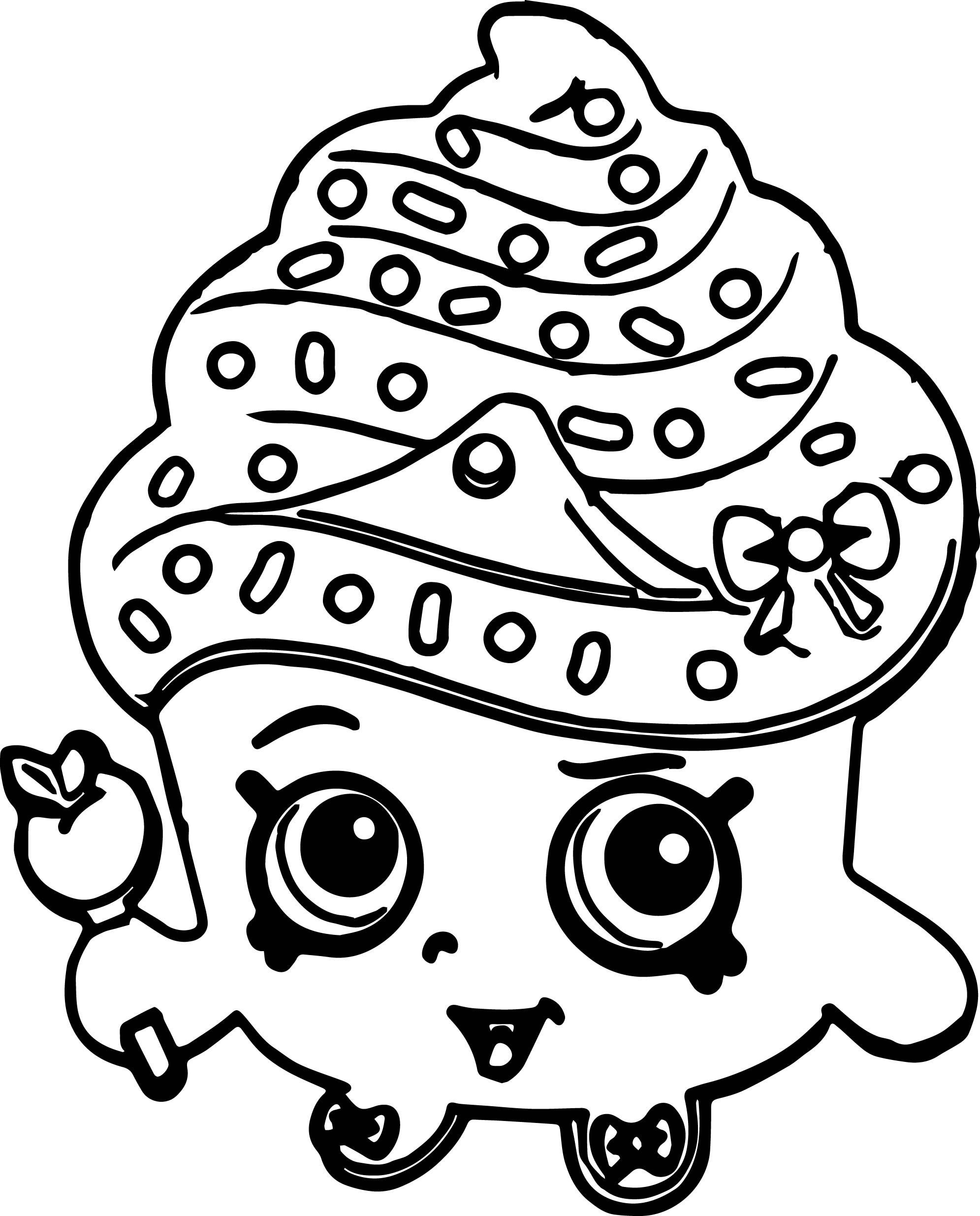 Shopkins Cute Cupcake Coloring Page Wecoloringpage 1991x2470 Shopkins Cute Cupcake Coloring Page Wecoloringpage