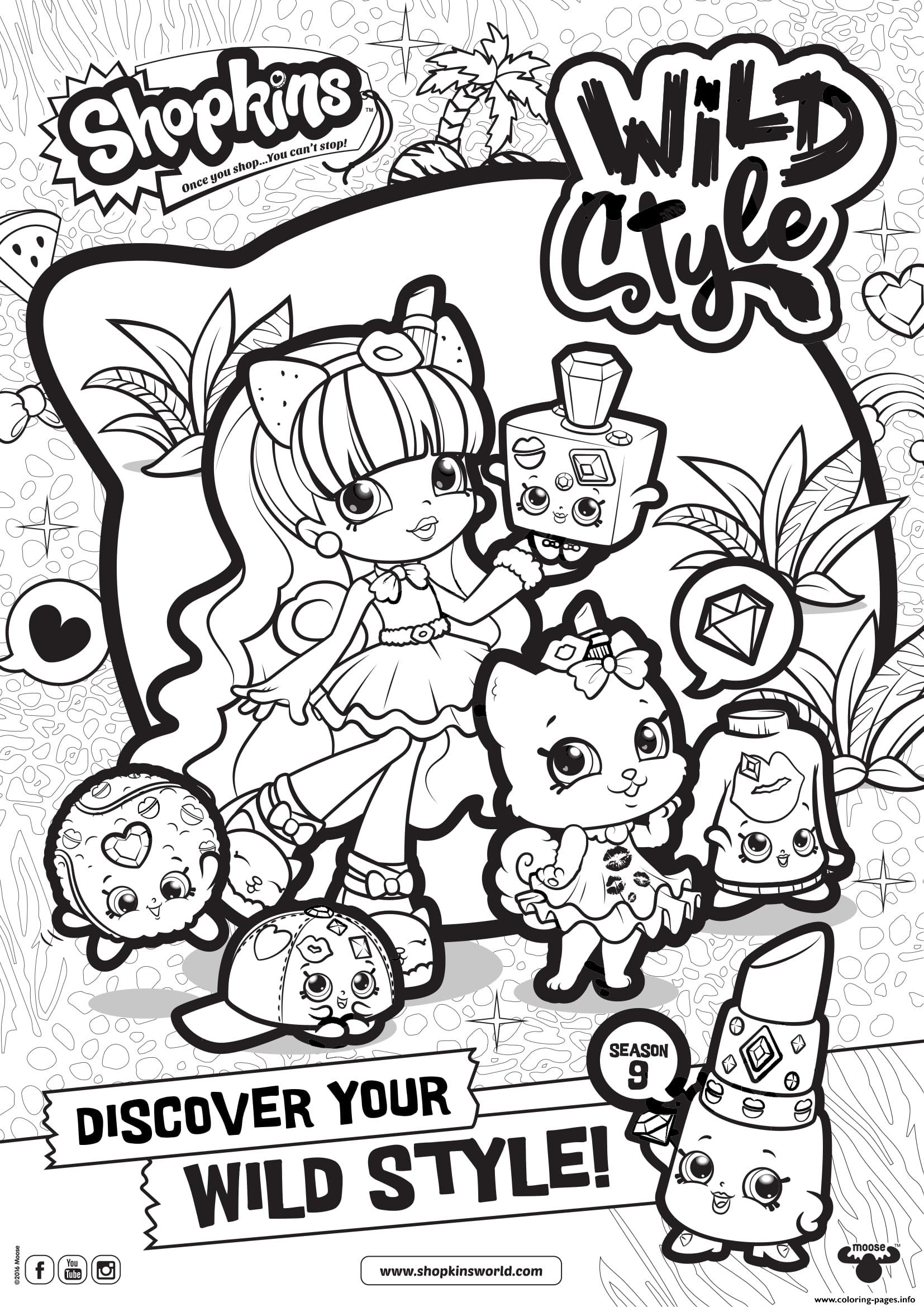 Shopkins Season 9 Wild Style 7 Coloring Pages Printable 1654x2339 Shopkins Season 9 Wild Style 7 Coloring Pages Printable