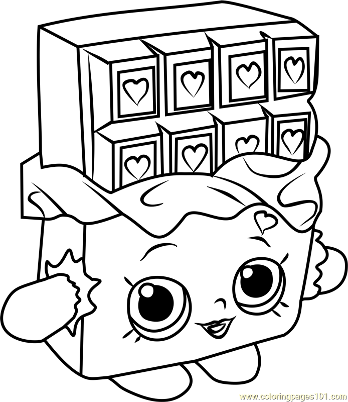 Cheeky Chocolate Shopkins Coloring Page 694x800 Cheeky Chocolate Shopkins Coloring Page