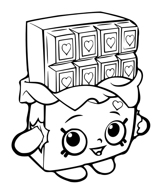 Shopkins Coloring Pages Cheeky Chocolate