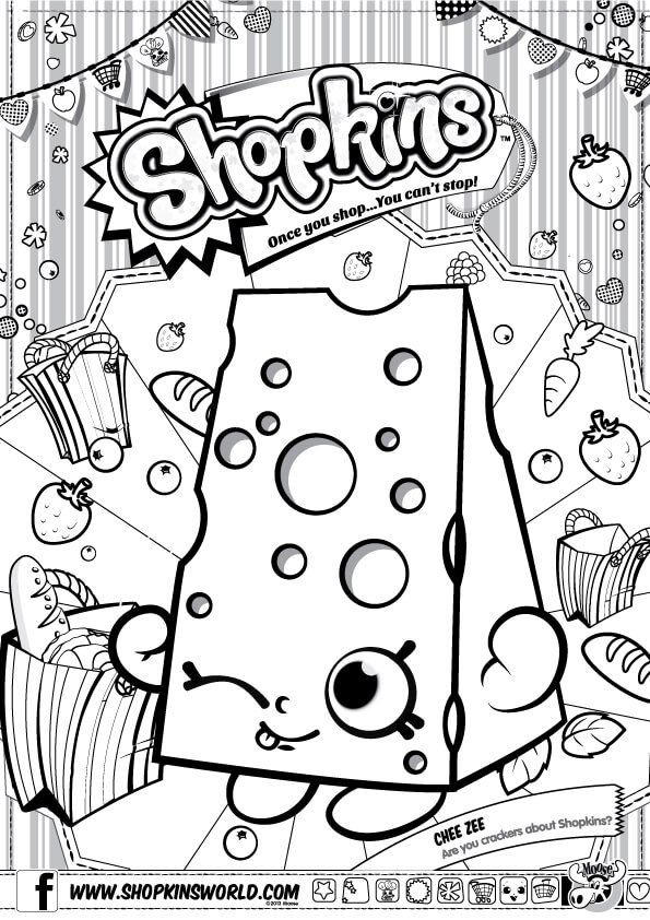 595x842 Shopkins Coloring Pages Season 1 Chee Zee Shopkins Party Ideas