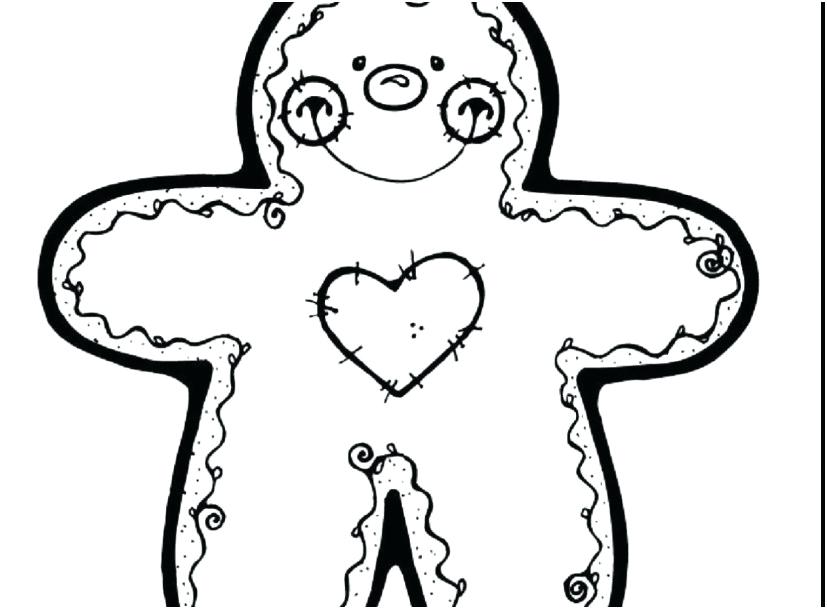 827x609 Cookie Coloring Pages Surprising Gingerbread Men Coloring Pages