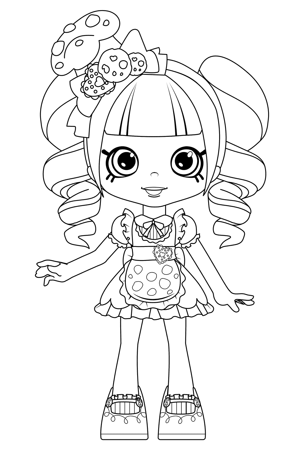 1024x1516 Coco Cookie Coloring Pages Shoppies Dolls From Shopkins