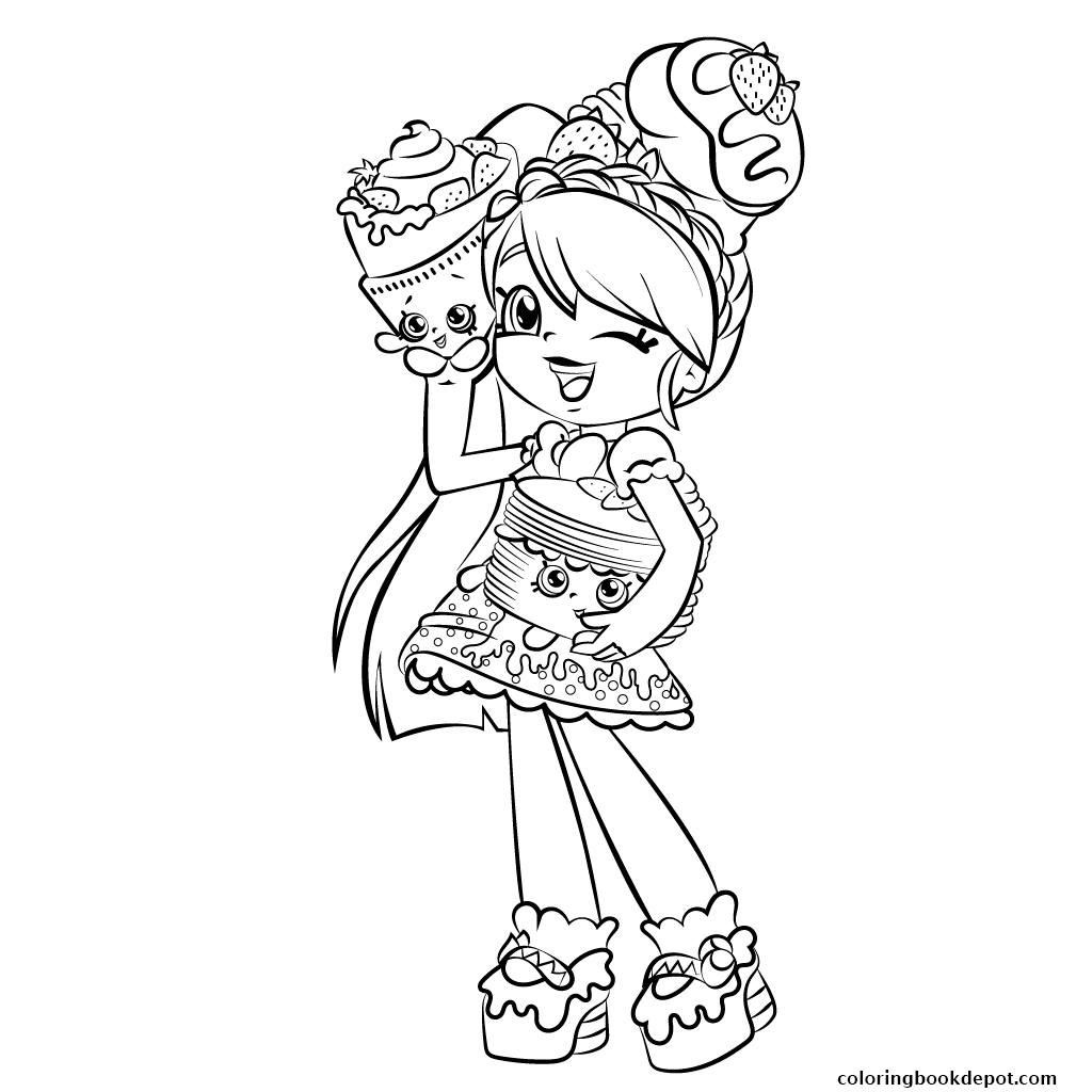 Cute Girl Shopkins Shoppies Coloring Pages 1024x1024 Cute Girl Shopkins Shoppies Coloring Pages