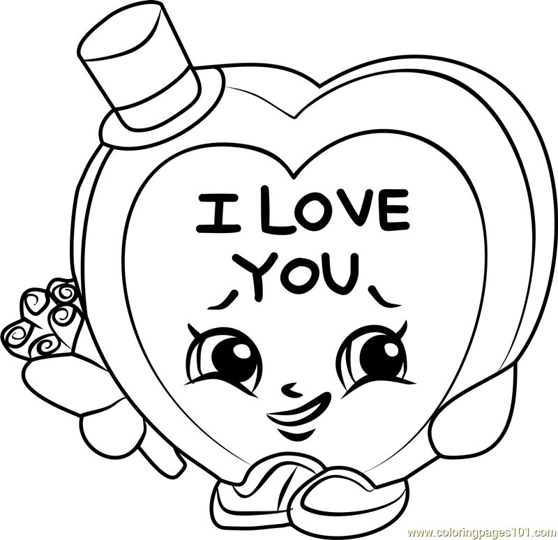 Candy Kisses Shopkins Coloring Page 800x774 Candy Kisses Shopkins Coloring Page