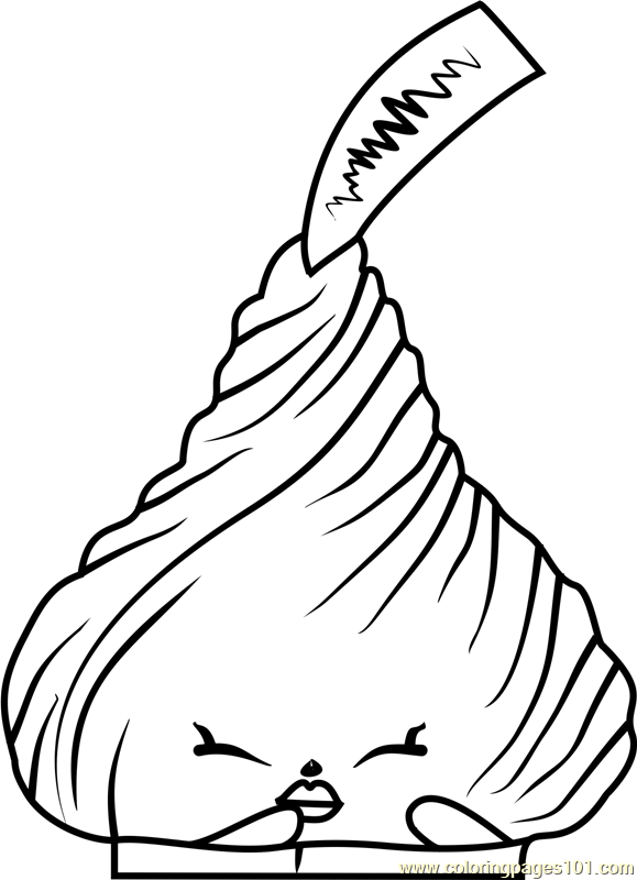Choc Kiss Shopkins Coloring Page 579x800 Choc Kiss Shopkins Coloring Page