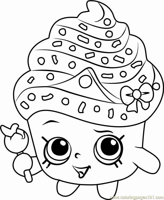 655x800 Shopkins Printable Coloring Pages Photograph Cupcake Queen