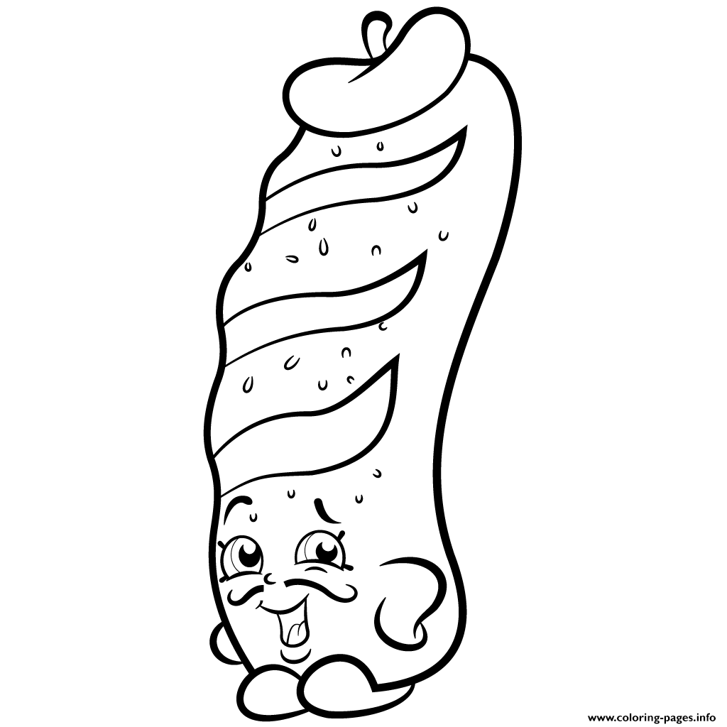 1024x1024 Print Slick Breadstick With Mustache Shopkins Season 2 Coloring