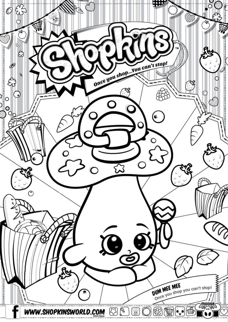 800x1132 Shopkins Coloring Pages Season 2 Dum Mee Mee Shopkin Party