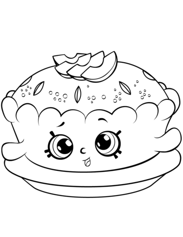 371x480 Apple Pie Shopkin Coloring Pages (Printables