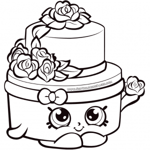 300x300 Shopkins Season 7 Wedding Cake Shopkins Coloring Pages